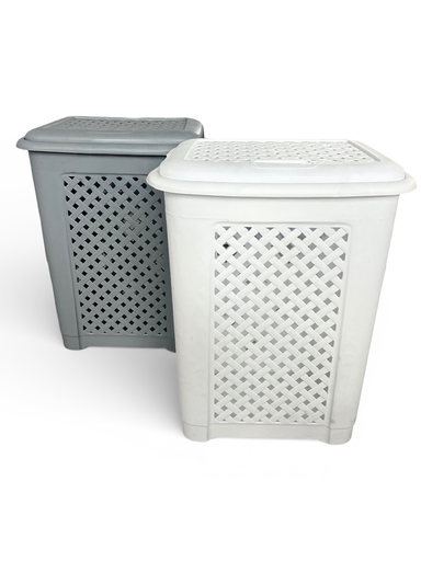 [RHD34] Laundry Basket 38lt Rattan Star Plastic E-572