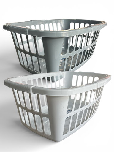 [RHD35] Laundry Basket 40lt Rectangular Plastic E-297