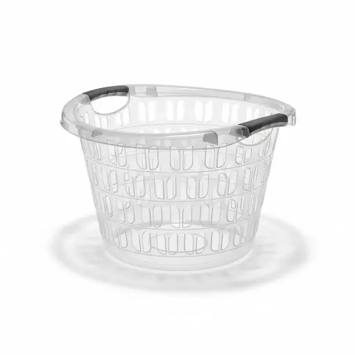 [RHD31] Laundry Basket 33lt Round Plastic E-293