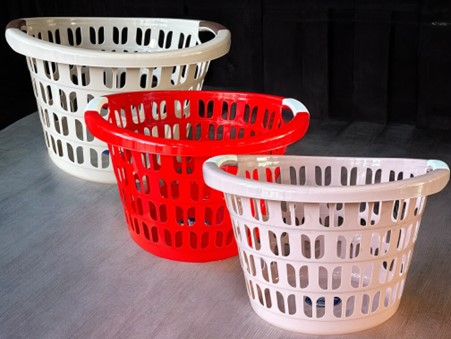 [RHD30] Laundry Basket 33lt Round Plastic E-292