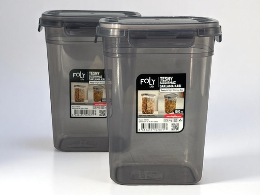 [RHD72] Storage Box 14x9.5x19cm 1.5lt Food Airtight Container Plastic With Lid BNM-7871