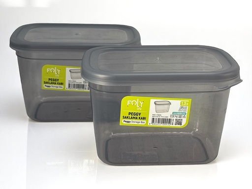 [RHD79] Storage Box 17x12x12cm 1.3lt food Container Plastic With Lid BNM-0452