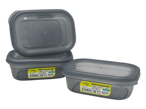 [RHD73] Storage Box 14x9.5x5cm 0.4lt food Container Plastic With Lid BNM-0353