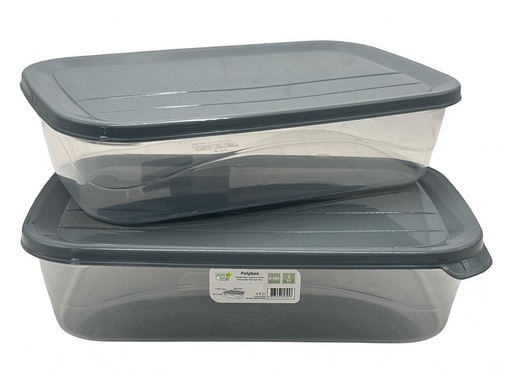 [RHD90] Storage Box 26x17x6cm 2lt food Container Plastic With Lid E-743