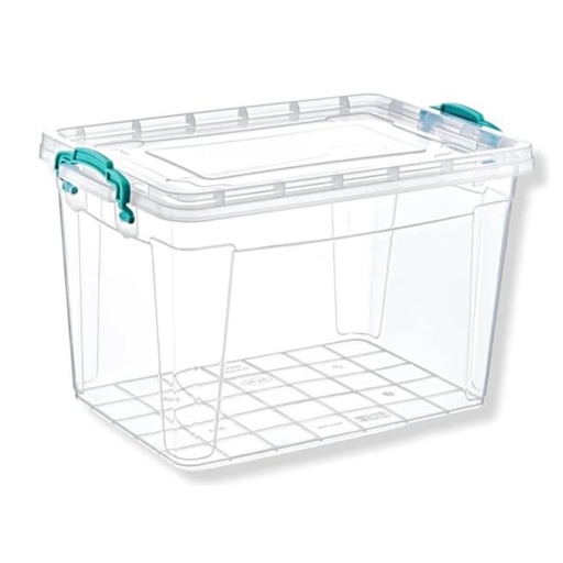 [RHD86] Storage Box 22x15x16cm 2.8lt Deep Multiuse Container Plastic With Lid E-526