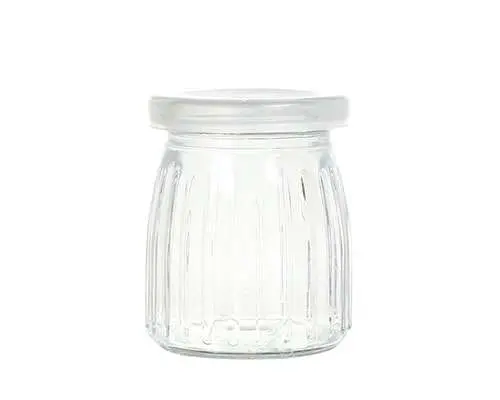 [SD1041-1] Spice Jar 100ml Line Clear Glass with Lid SD1041-1