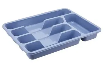 [E201] Cutlery Divider 34x27x5cm 5Div Plastic E-201