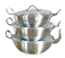 [PBI848] Pot Set 6Pc 7/9/11Liter No.6x8 Round Karahi PBI848