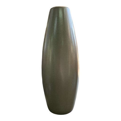 [HD2570] Vase AC 34cm (34x10cm) Belly Plain - Metallic 