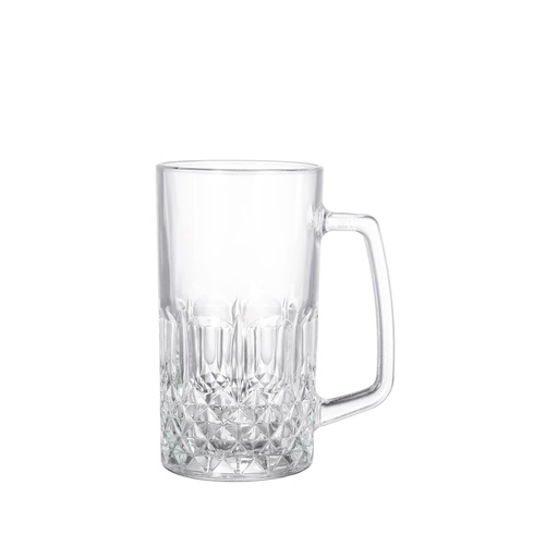 [AD25962] Beer Mug 500ml Glass with Handle - CU293