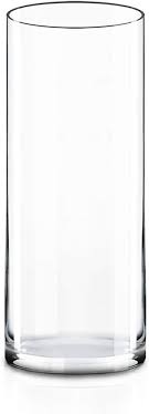 [AD25740] Glass Vase 23x9cm Cylinder Vase Clear - VAS923