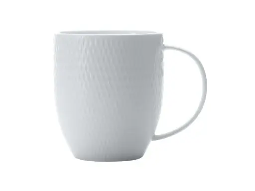 [RHD307] Mug 370ml Coupe Diamonds White Basics - Maxwell & Williams JX260535