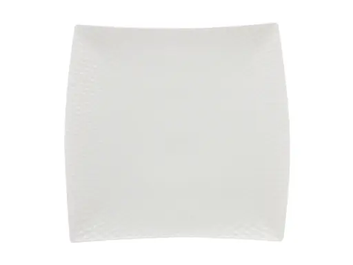 [RHD345] Platter 37.5x37.5cm Square Diamonds White Basics - Maxwell & Williams JX260137