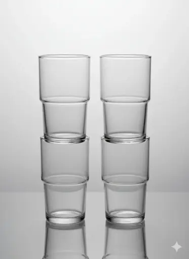 [RHD425] Tumbler 4pc Set 350ml Highball Glass - Hill 420110