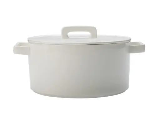 [RHD505] Casserole With Lid 2.6L Round Porcelain Epicurious - Maxwell & Williams AW0309