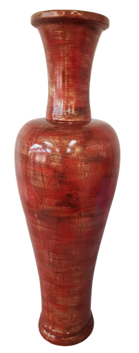 [HD107] Vase AC 115cm Elina Long Neck - Metallic