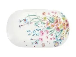 [RHD549] Platter 37x23cm Rectangular Eucalyptus Royal Botanic Gardens - Maxwell & Williams AW0725
