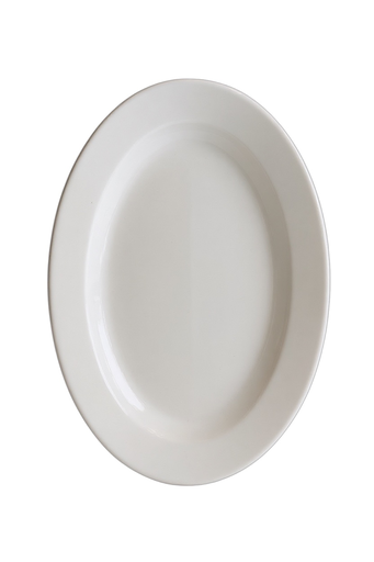 [RHD559] Platter 36x25cm Oval Porcelain - 70338