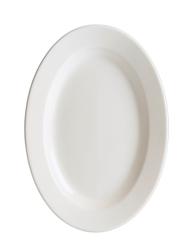 [RHD561] Platter 41x28cm Oval Porcelain - 70337