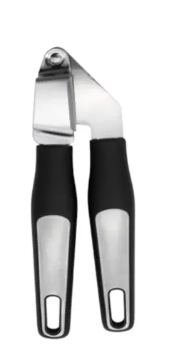 [RHD679] Garlic Press 20x7cm 200mm Stainless Steel Black Handle 12628