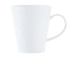 [RHD732] Mug 350ml Conical Diamonds White Basics - Maxwell & Williams DV0196