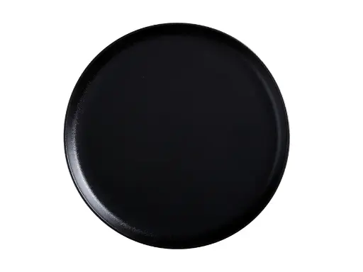[RHD9224] Platter 28cm Round High Rim Caviar Black - Maxwell & Williams AX0293