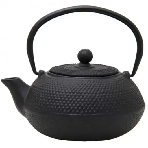 [RHD9272] Teapot Cast Iron 600ml Tea Infuser Black 21750