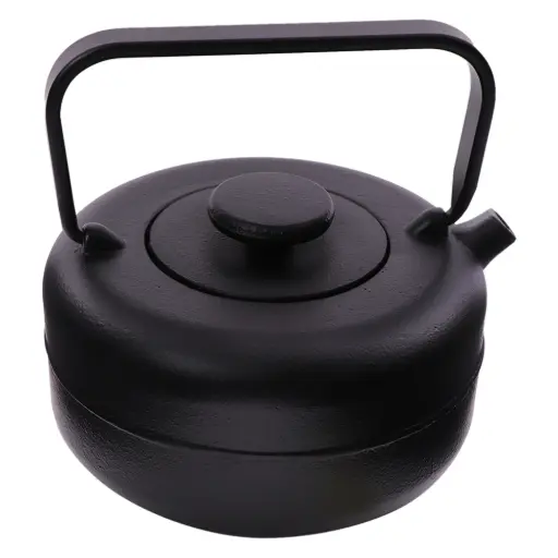 [RHD9275] Teapot Cast Iron 850ml Nambu Tekki Style Tea Infuser Black 21746