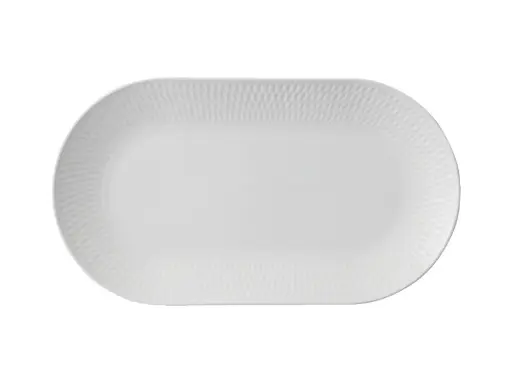 [RHD9288] Platter 30x17cm Oblong White Basic Diamond - Maxwell & Williams DV0248