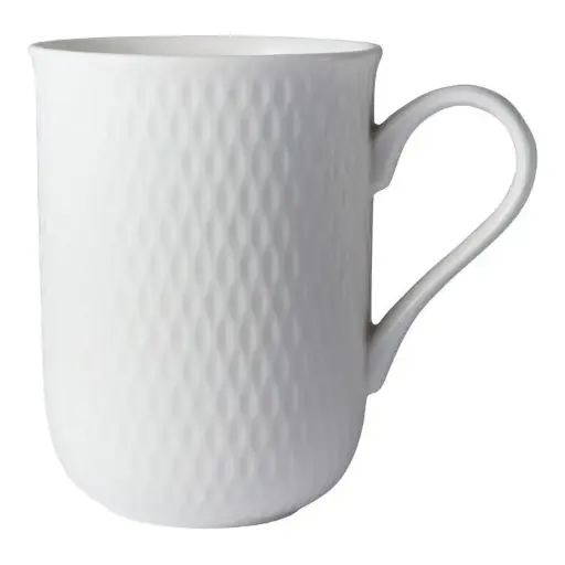 [RHD9297] Coffee Mug 350ml White Basics Diamonds - Maxwell & Williams DV0258