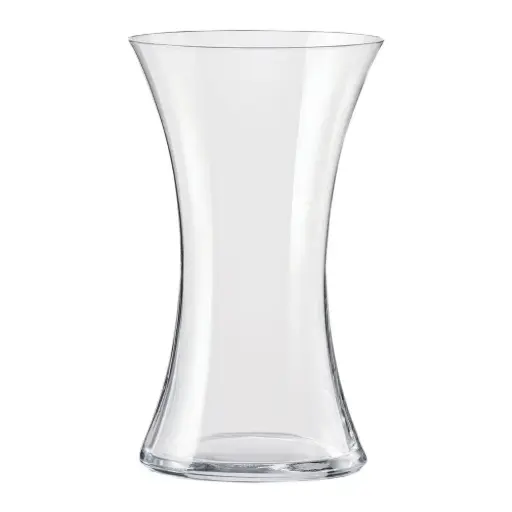 [RHD9305] Glass Vase 40x19.5cm Waisted Clear VAS8240
