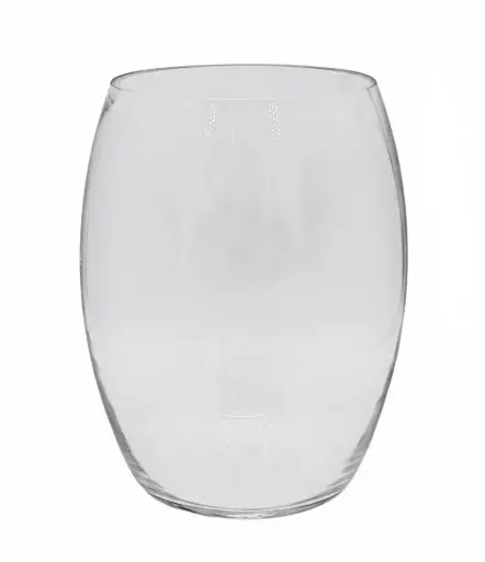 [RHD9311] Glass Vase 25x18Cm Belly Clear VAS25YG