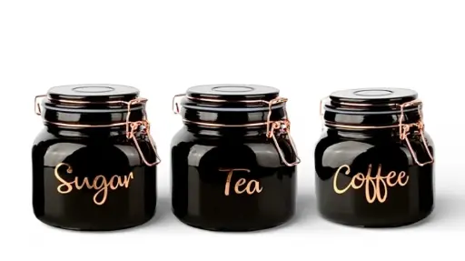 [RHD9360] Canister Set 3Pc Glass with Lid TH02