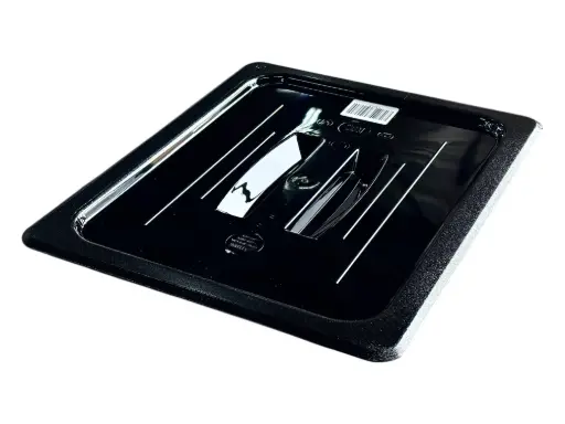[RHD9369] Lid Full (530x325mm) Polycarbonate Black PCL1