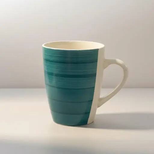 [RHD9390] Coffee Mug 340ml Stoneware Hand Painted CUP-53