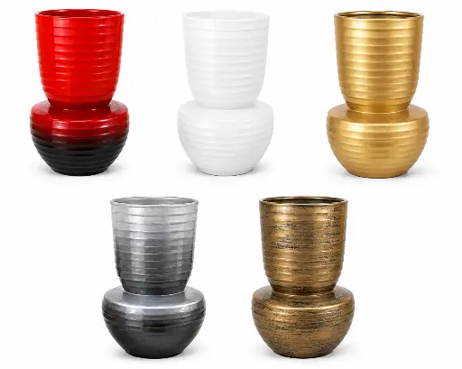 [RHD9449] Vase AC 39cm (39x20cm) African Planter - Base 