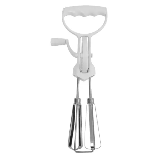 [RHD9484] Egg Beater 310mm White ABS Plastic Handle & Stainless Steel - 30124