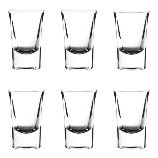 [AD25983] Shot Glass 6pc Set Niloufar Glass - TU523
