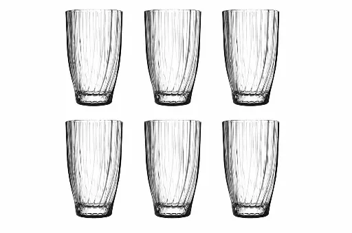 [RHD9532] Tumbler 6pc Set 350ml Highball - Bouquet 520185