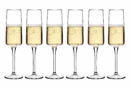 [RHD9536] Champagne Glass 6pc Set 190ml - Iconic 440487