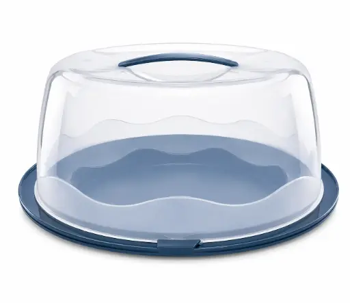 [RHD9605] Cake Carrier XL Round Plastic Base with Cover Assorted Colours - SC-404