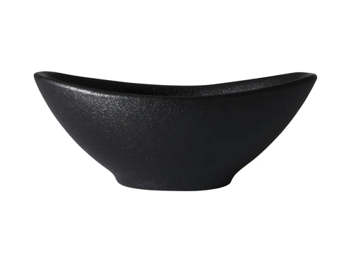 [RHD9679] Sauce Bowl (11x6.5x4cm) Black Caviar Oval - Maxwell & Williams AX0777