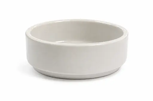 [RHD9701] Butter & Sauce Dish 7.5x3cm White Porcelain – Continental