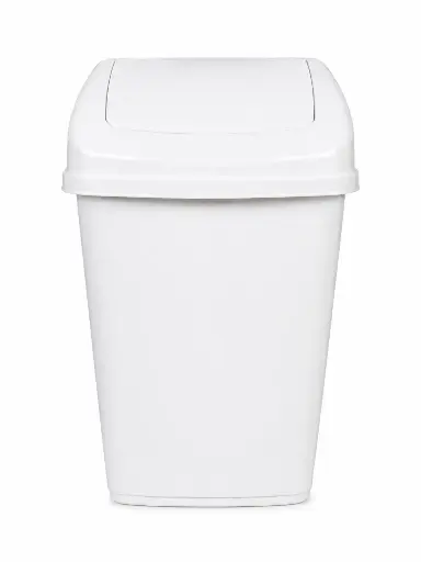 [RHD9702] Dustbin 35lt Flip Top White Fantastic - E-244