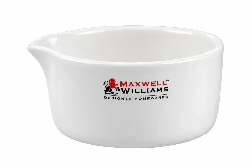 [RHD9749] Sauce Bowl 130ml (8x4.5cm) with Pourer White Basics - Maxwell & Williams AX0742