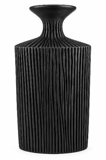 [RHD9764] Vase AC 35cm (35x22x10cm) Kora Ribbed Vase - Base