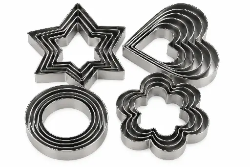 [RHD9848] Cookie Cutter 20pc Metal Assorted Shapes & Sizes - Baking Essentials 