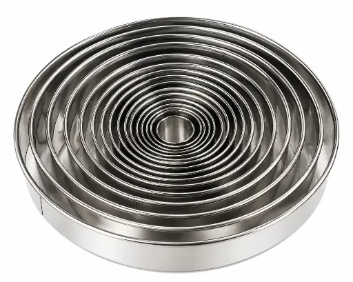 [RHD9886] Dough Cutter 20pc Round Plain Stainless Steel - Baking Essentials 0020