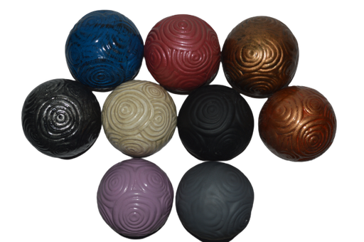 [HD2541] Décor Ball AC 32cm Swirl Embossed Design - Base