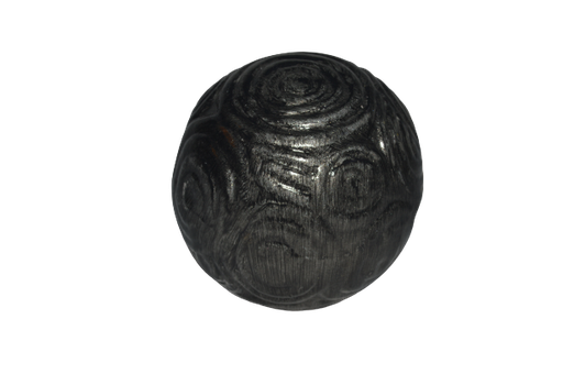 [HD2542] Décor Ball AC 32cm Swirl Embossed Design - Metallic